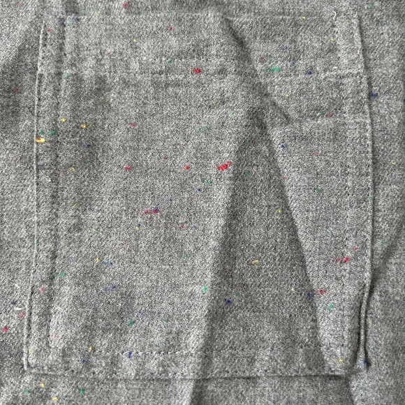 LOFT cotton flannel button down shirt - Picture 4 of 7